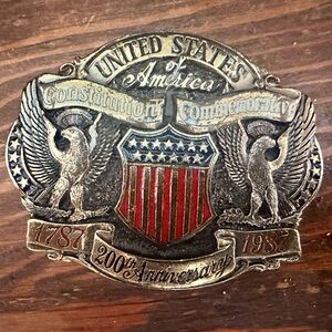 United States Constitution Commemorative Belt Buckle